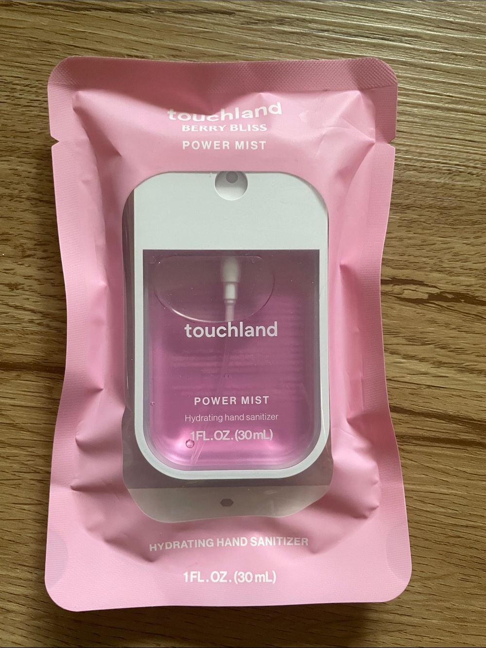 Touchland Berry Bliss Power Mist Hydrating Hand Sanitizer - Pink